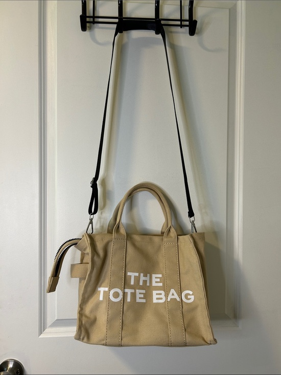 Handbags - Classic Beige Tote Bag with Crossbody Strap The Tote Bag
